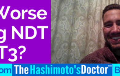 Join Dr. Shook as he discusses “Feel Worse Taking NDT T4/T3?”