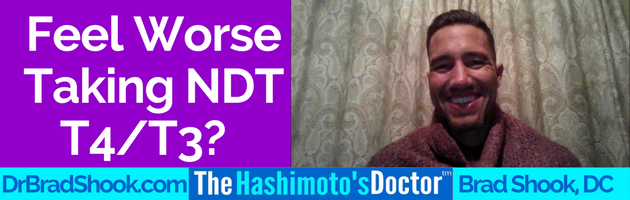 Join Dr. Shook as he discusses “Feel Worse Taking NDT T4/T3?”