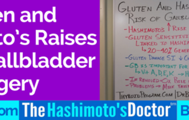 Gluten and Hashimoto’s Raises Risk of Gallbladder Surgery