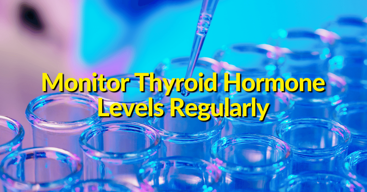 Hypothyroidism symptoms can usually be improved with thyroid medicationbut it needs to be monitored