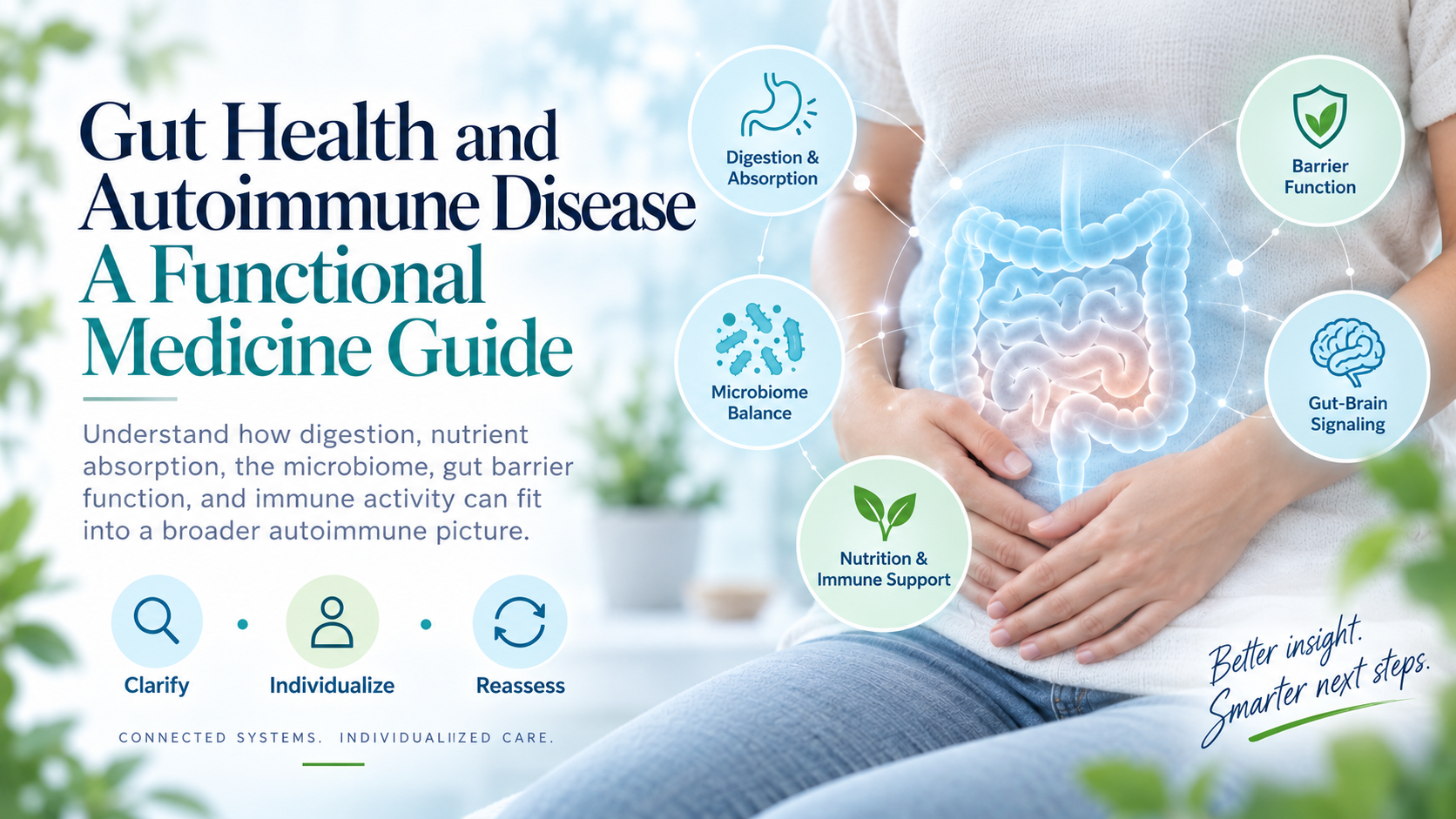 Illustration of digestive health and interconnected body systems