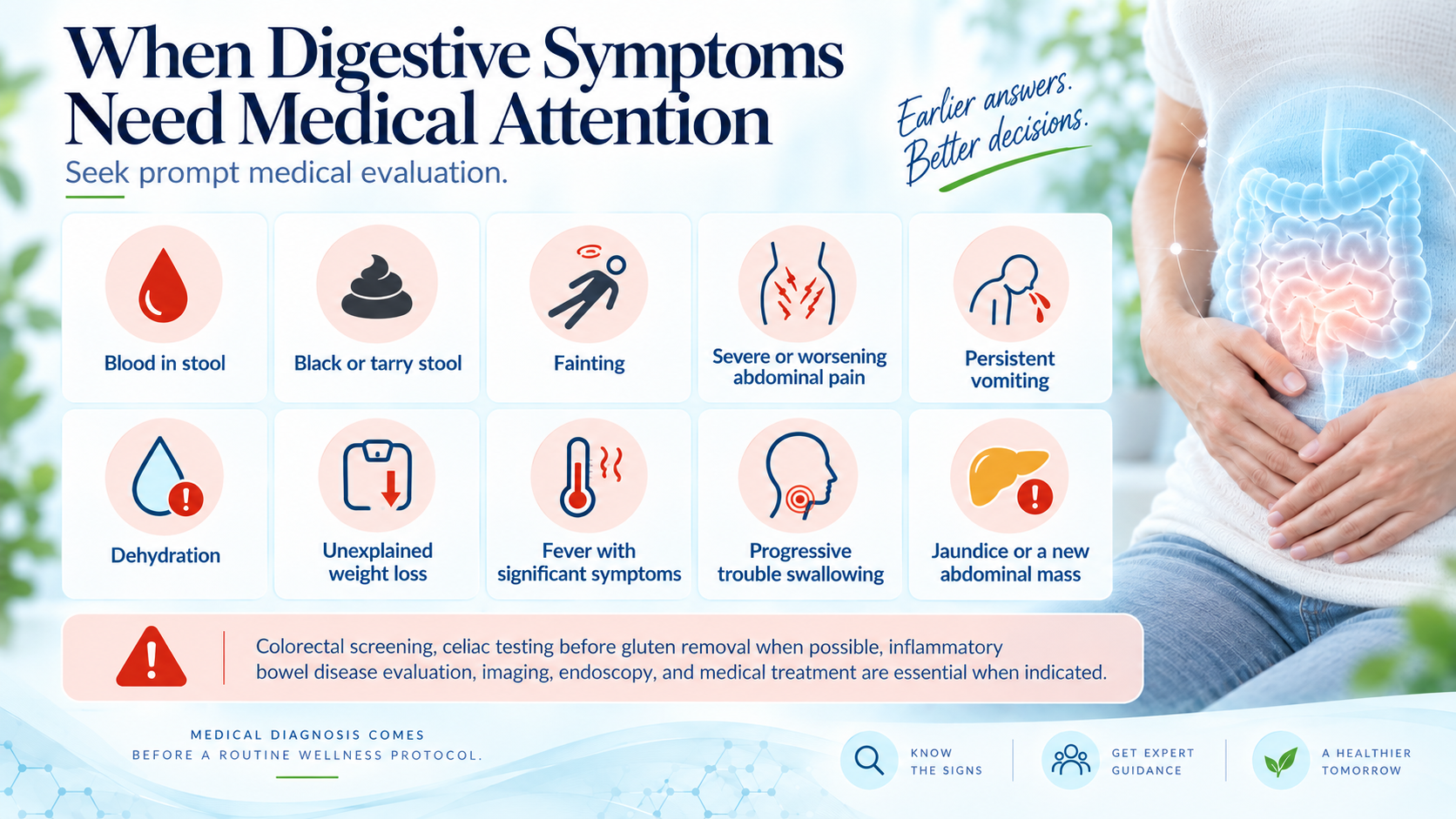 Digestive warning signs that need medical evaluation